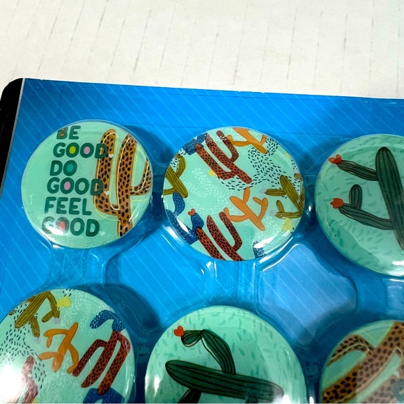 6 Pack Cactus Magnets For Bulletin Board Calendar Refrigerator Plant Lover Gift - Picture 7 of 9